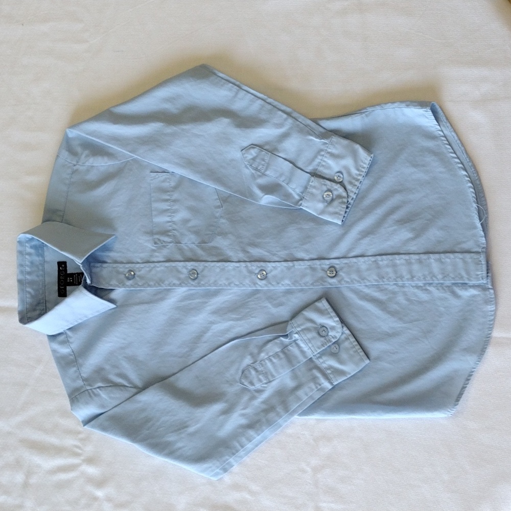 GEORGE Shirt Boys Size: 6-7 Blue